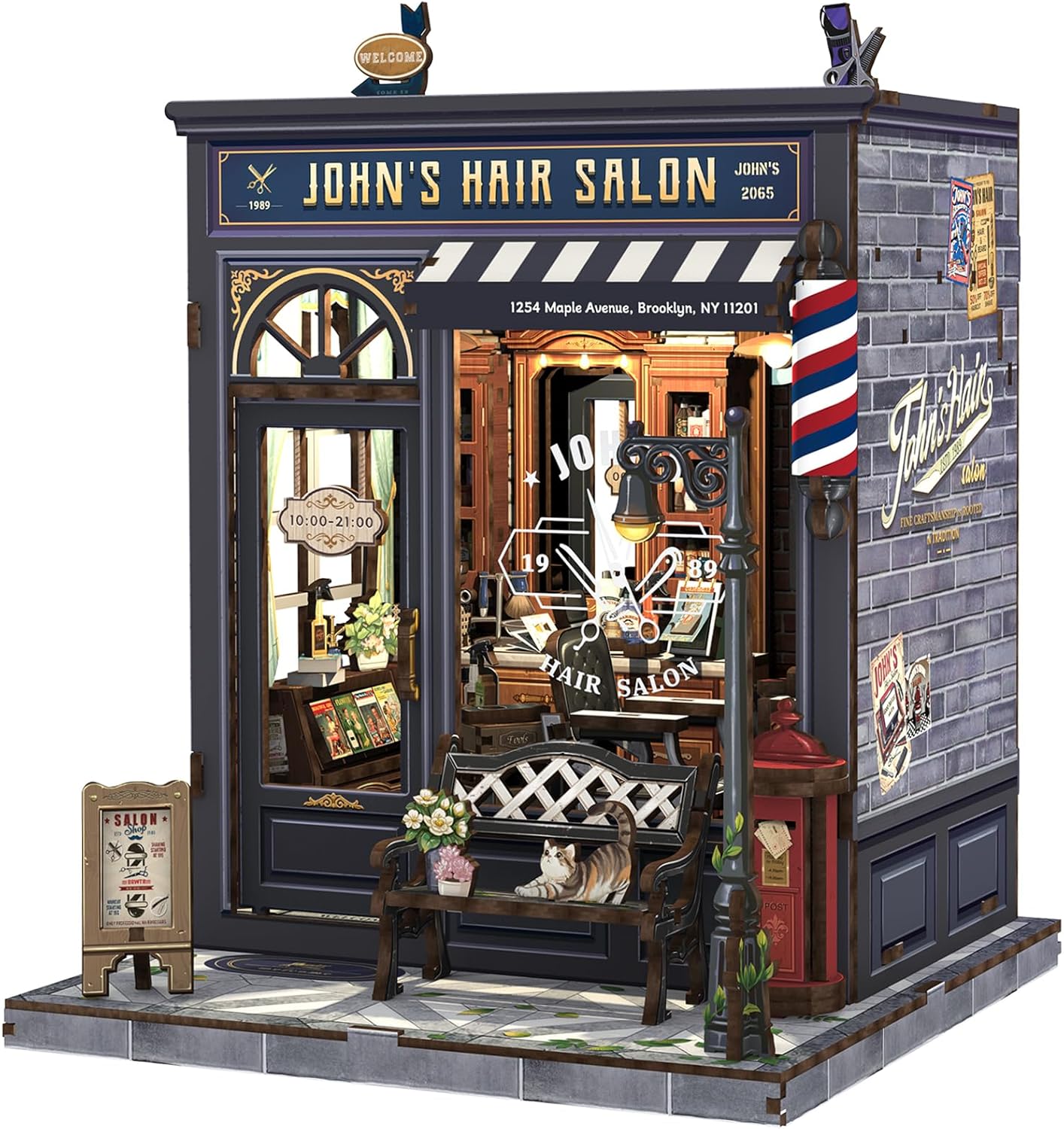 John’s Hair Salon – DIY Miniature House Kit