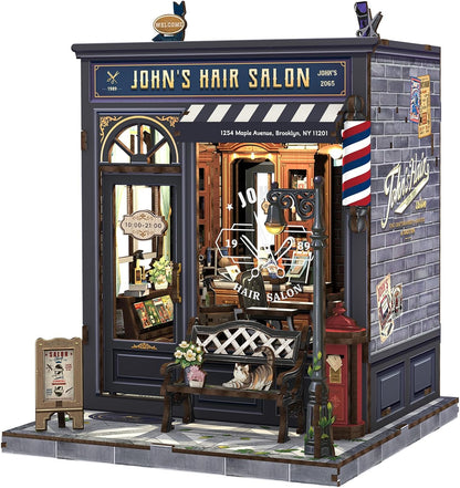 John’s Hair Salon – DIY Miniature House Kit