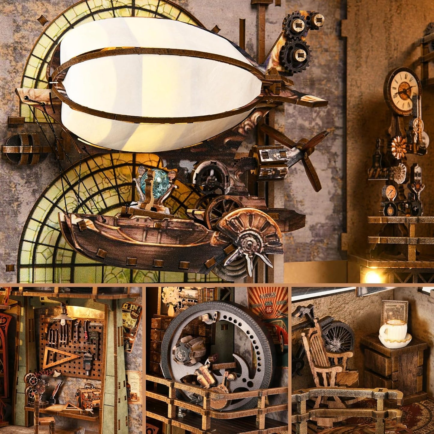 Uncle Peter’s Steampunk Workshop – DIY Book Nook Kit