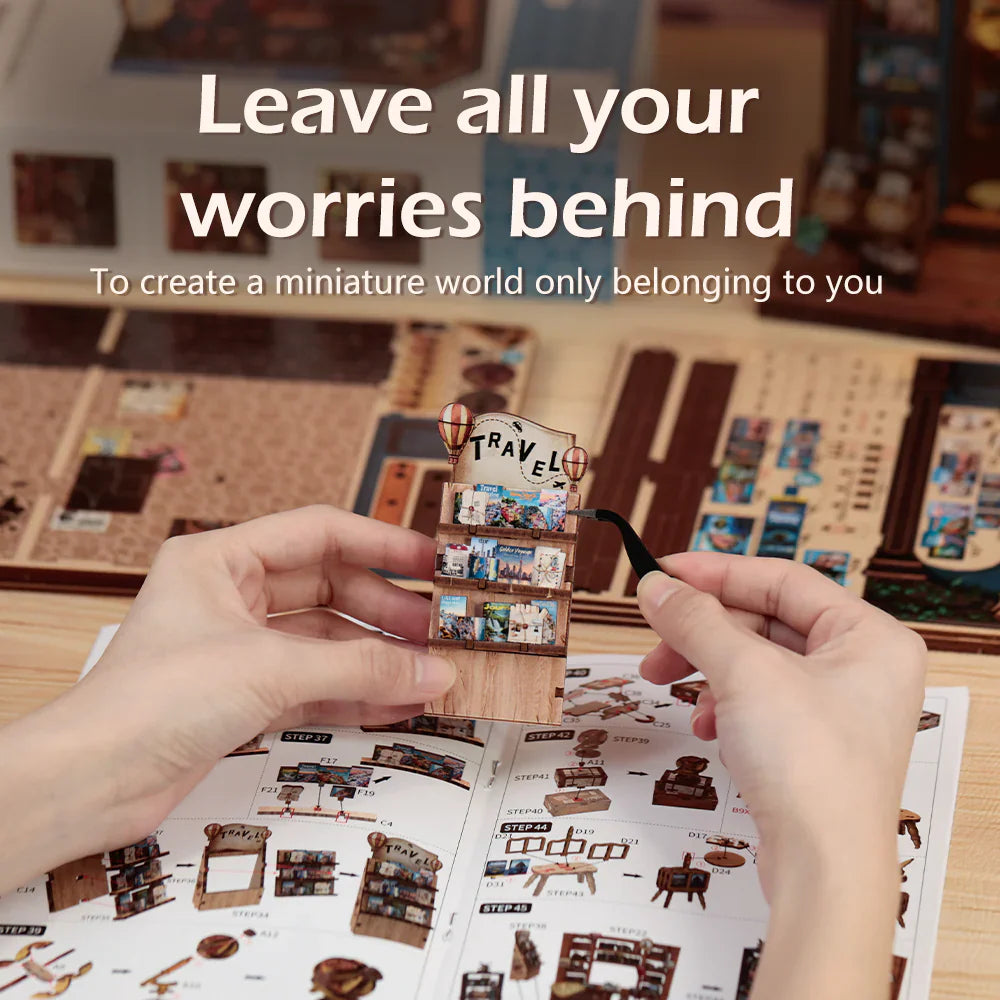 Walk Book Kit Journey Trace Bookshop – DIY Book Nook Kit – BOOK NOOKS