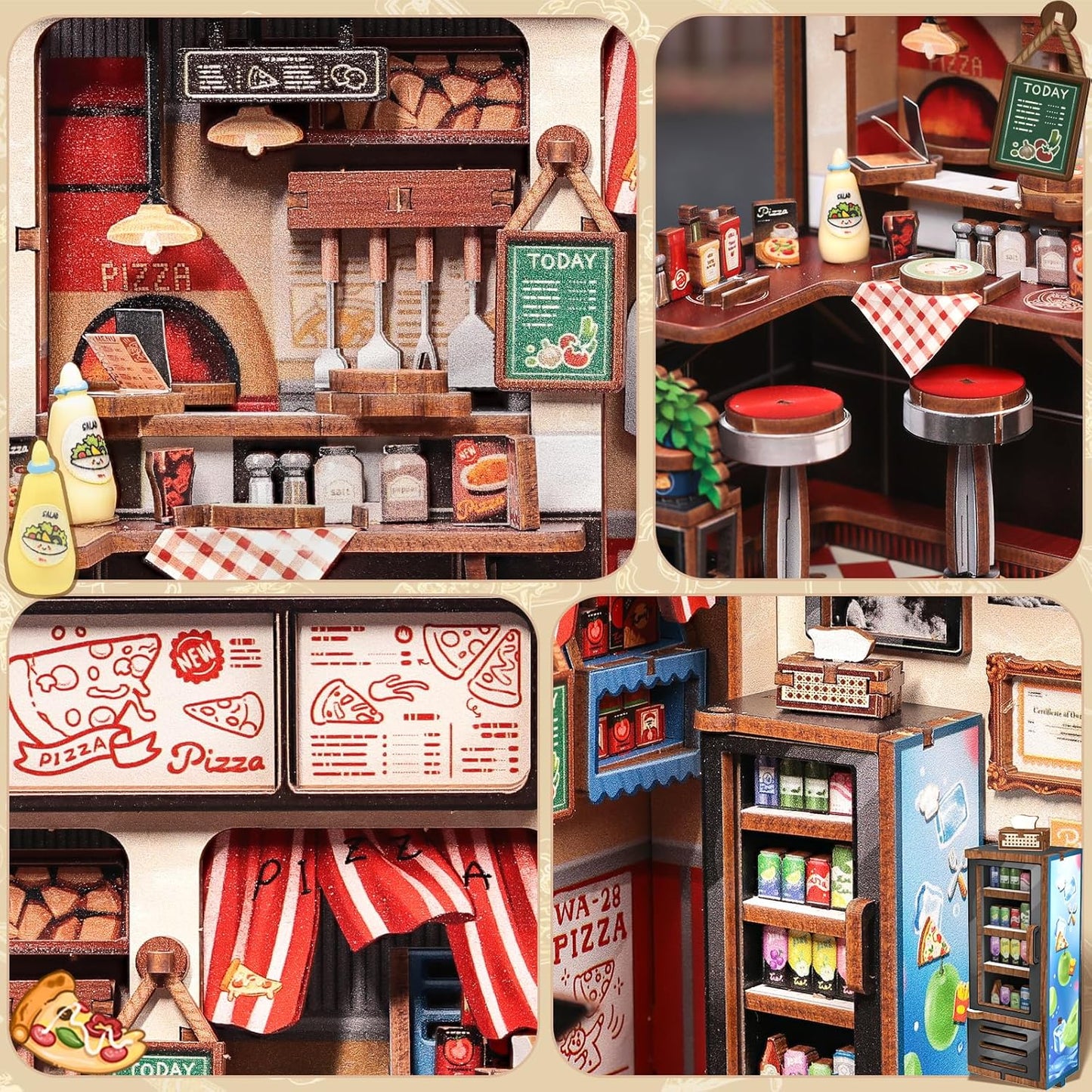 Uncle Joe’s Pizzeria – DIY Miniature House Kit
