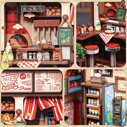 Uncle Joe’s Pizzeria – DIY Miniature House Kit
