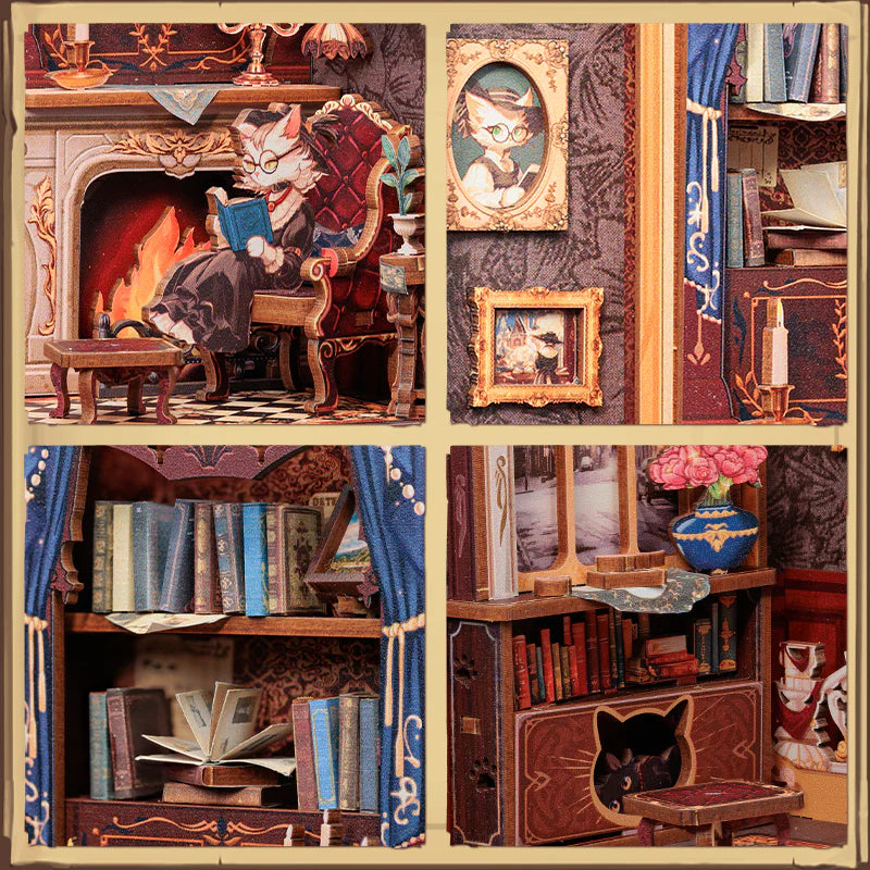 Count Cat’s Study – DIY Book Nook Kit