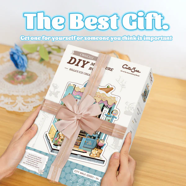 Bella’s Ice Cream – DIY Miniature House Kit