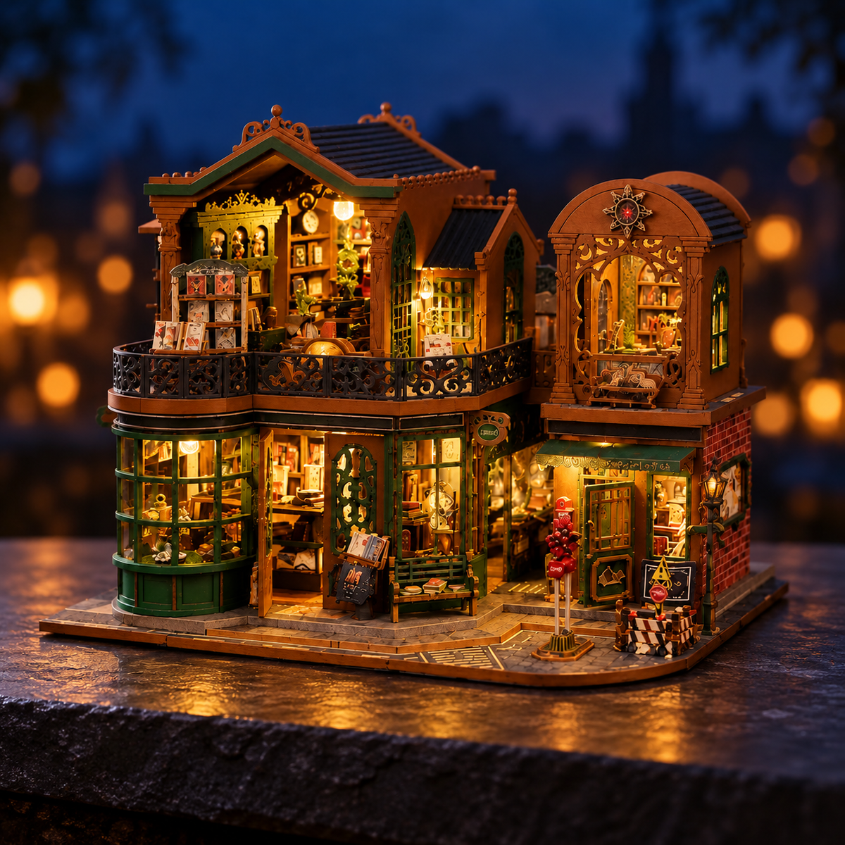 Twilight Book Town DIY Miniature Bookshop Kit