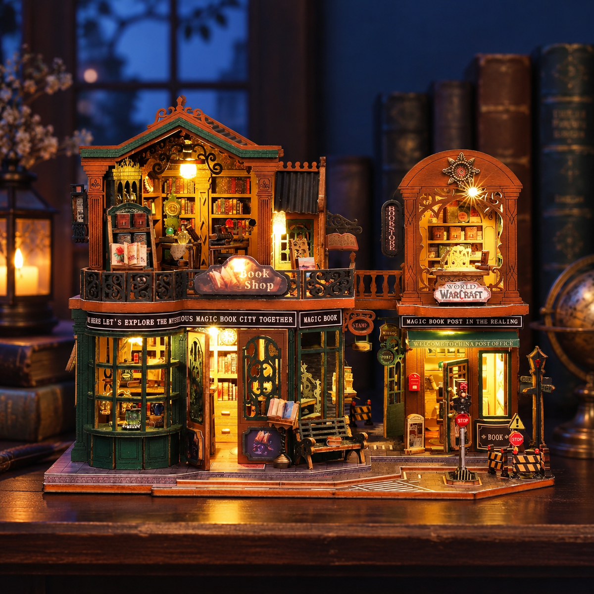 Twilight Book Town DIY Miniature Bookshop Kit
