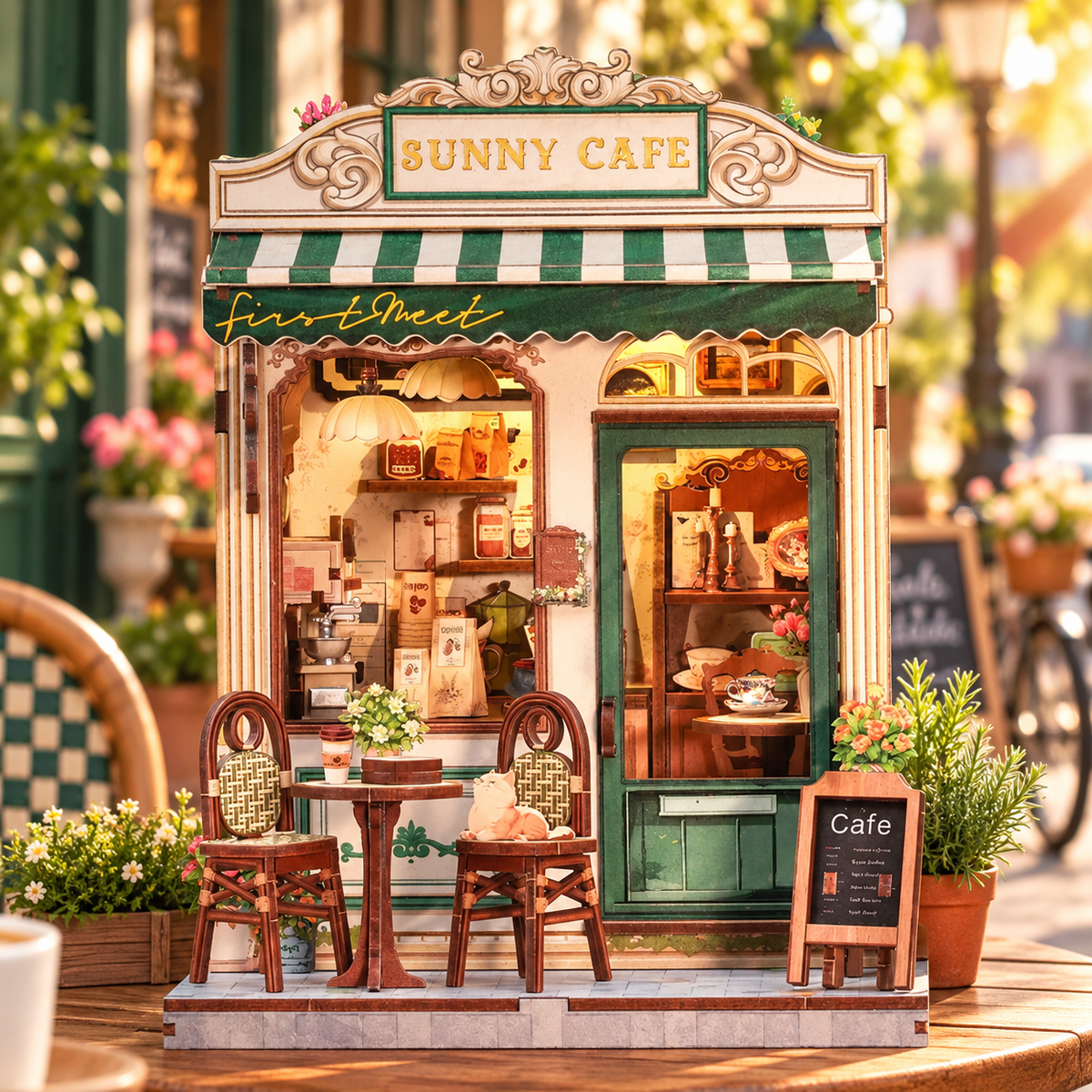 Sunny Café – Cozy Coffee Shop DIY Kit