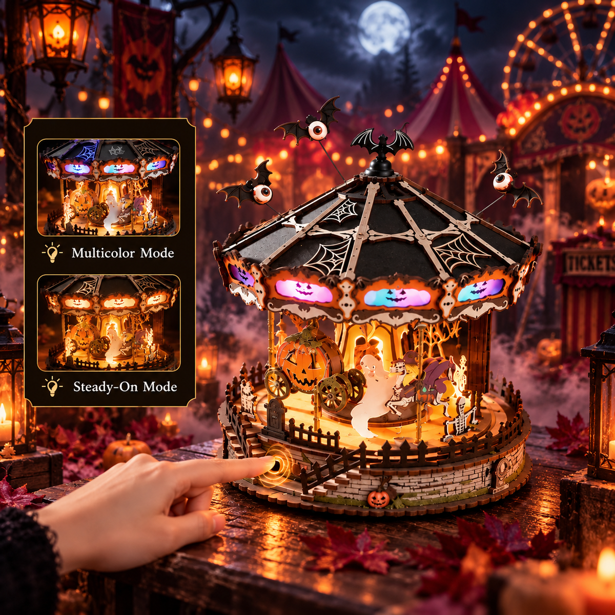 Phantom Waltz – Gothic Halloween Carousel DIY Kit