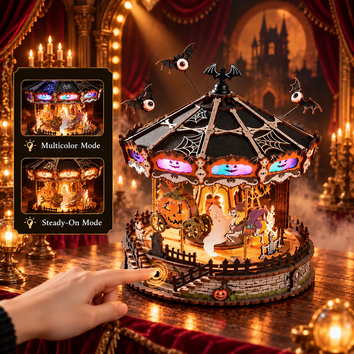 Phantom Waltz – Gothic Halloween Carousel DIY Kit