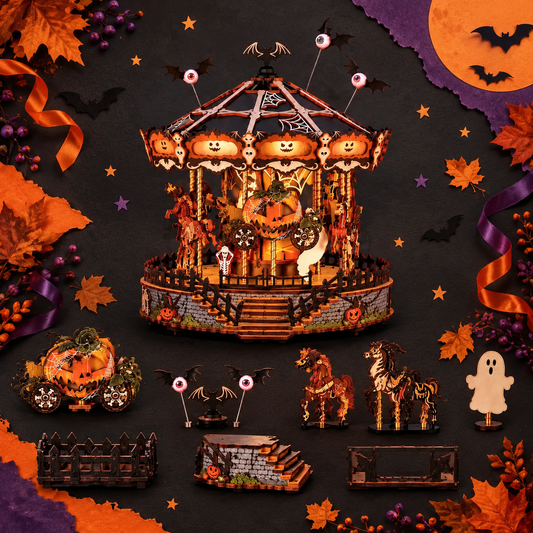 Phantom Waltz – Gothic Halloween Carousel DIY Kit