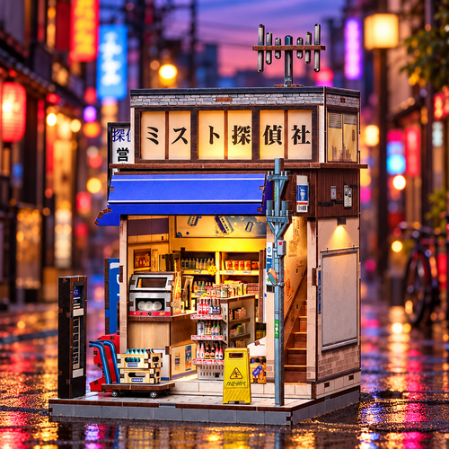 Tokyo Street Mart – Japanese Convenience Store DIY Book Nook