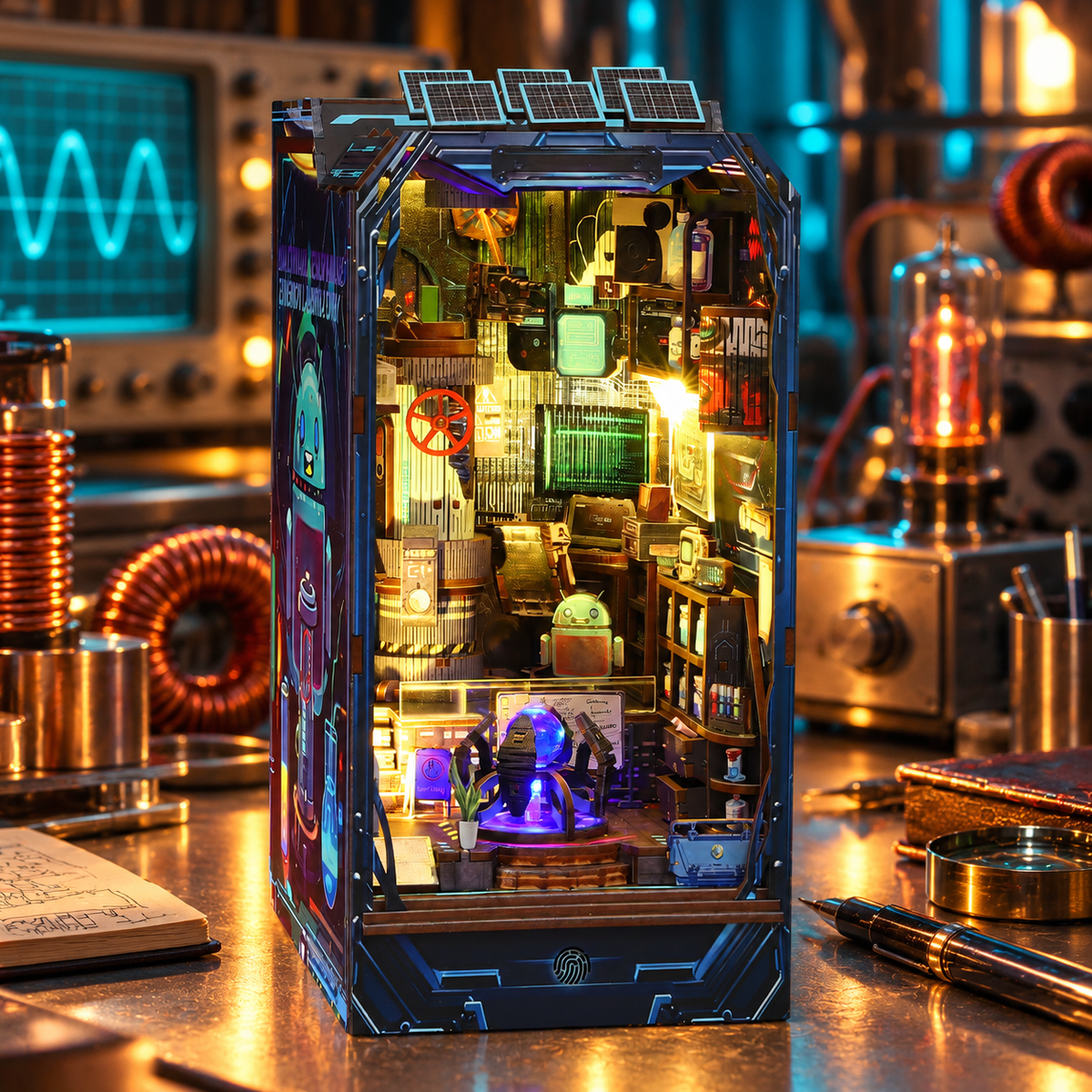 Energy Lab – Cyberpunk Science DIY Book Nook Kit