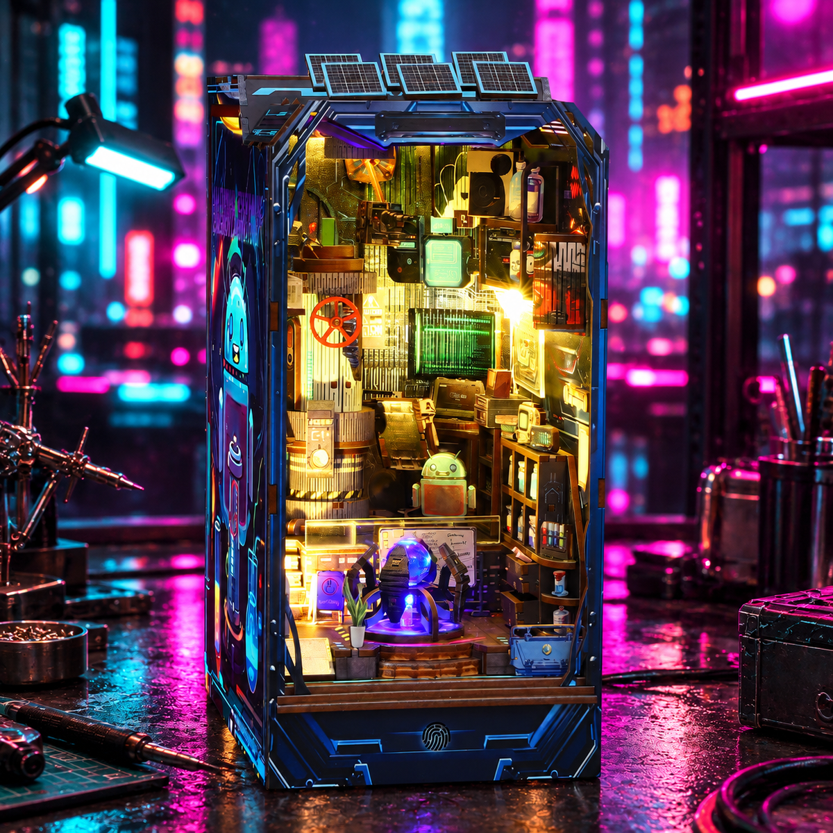 Energy Lab – Cyberpunk Science DIY Book Nook Kit