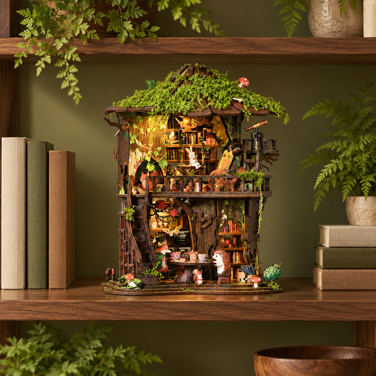 Forest Tea House DIY Miniature Treehouse Kit