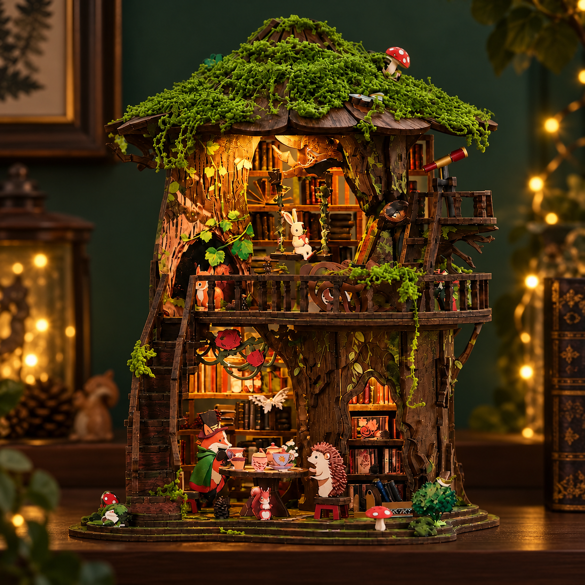 Forest Tea House DIY Miniature Treehouse Kit