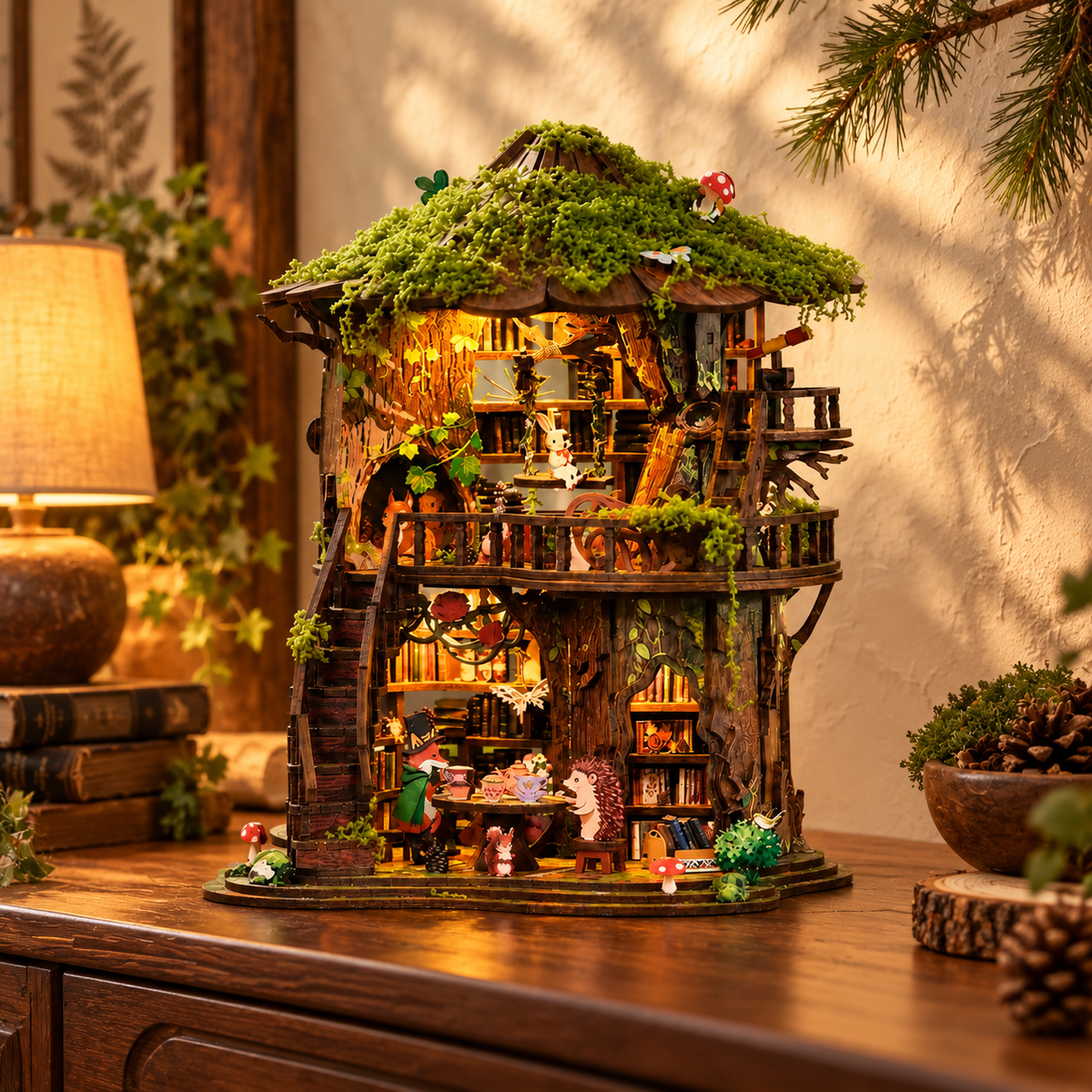 Forest Tea House DIY Miniature Treehouse Kit