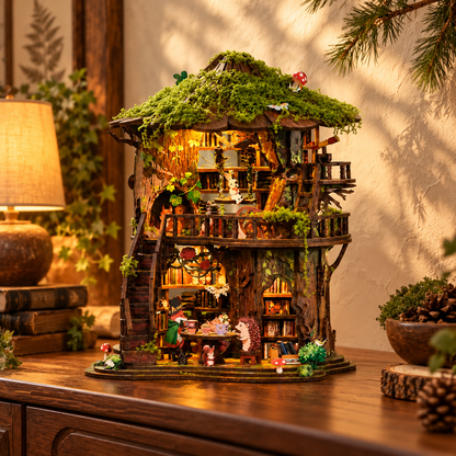 Forest Tea House DIY Miniature Treehouse Kit