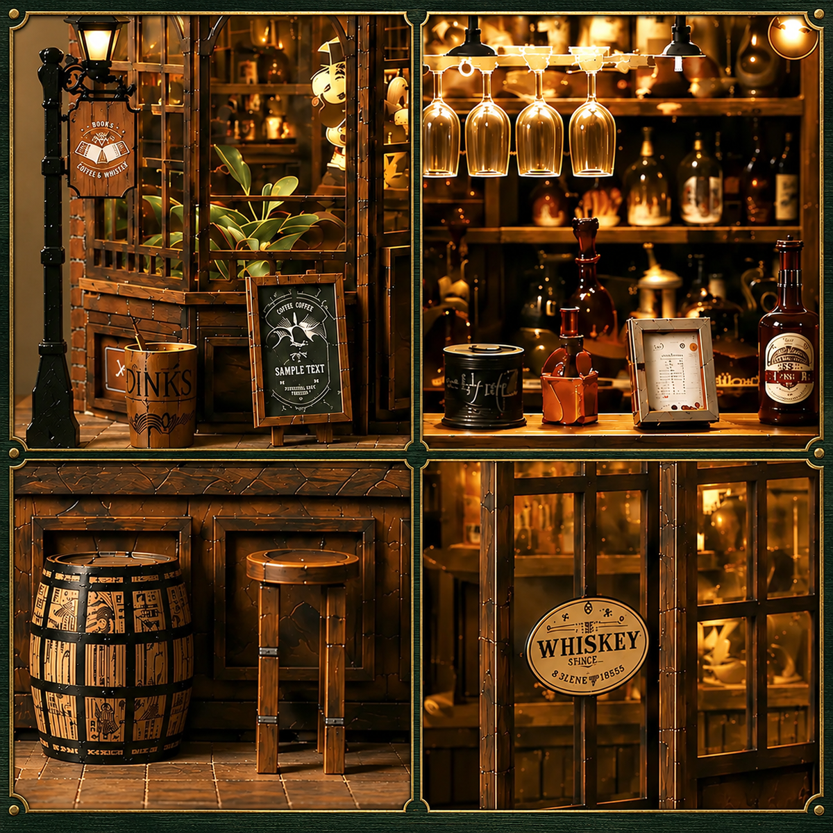 Corner Tavern DIY Book Nook Kit