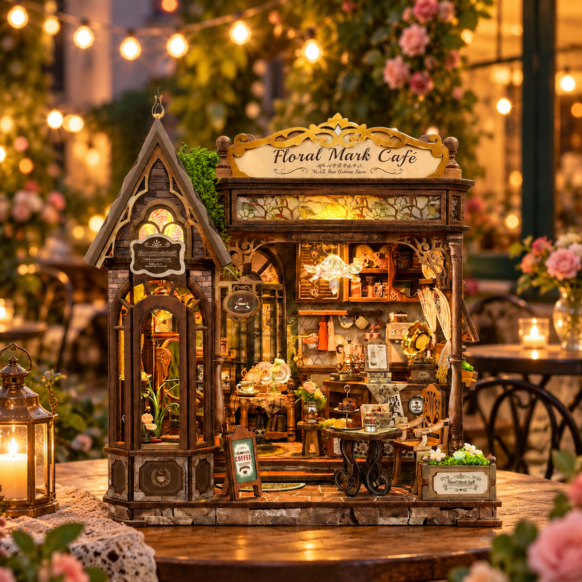 Floral Cafe – Cozy Botanical DIY Miniature Kit