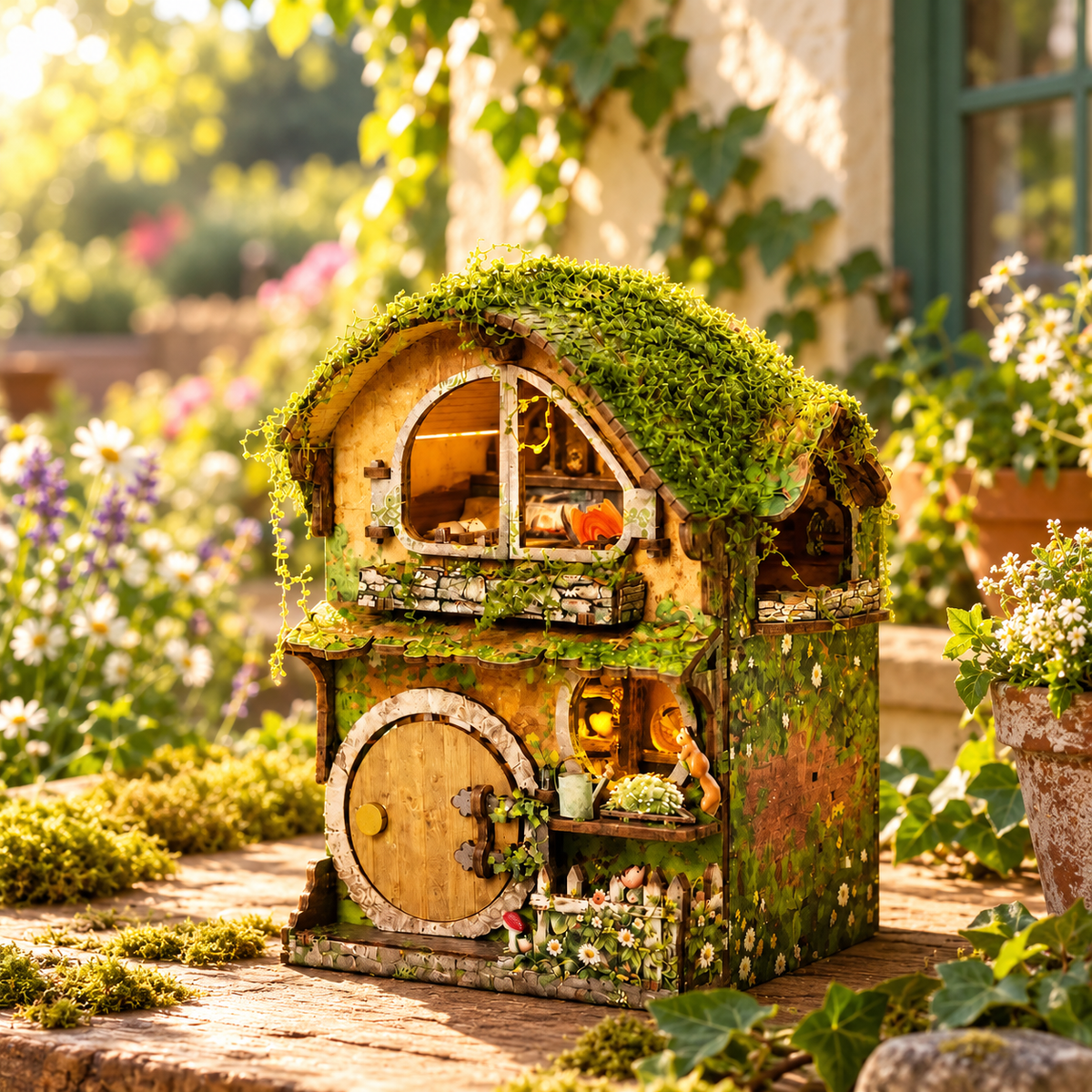 Green Vine Cottage – Cozy Woodland DIY Book Nook Kit