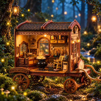 Entropy’s Flow – Magical Wizard Wagon DIY Book Nook Kit