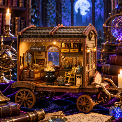 Entropy’s Flow – Magical Wizard Wagon DIY Book Nook Kit