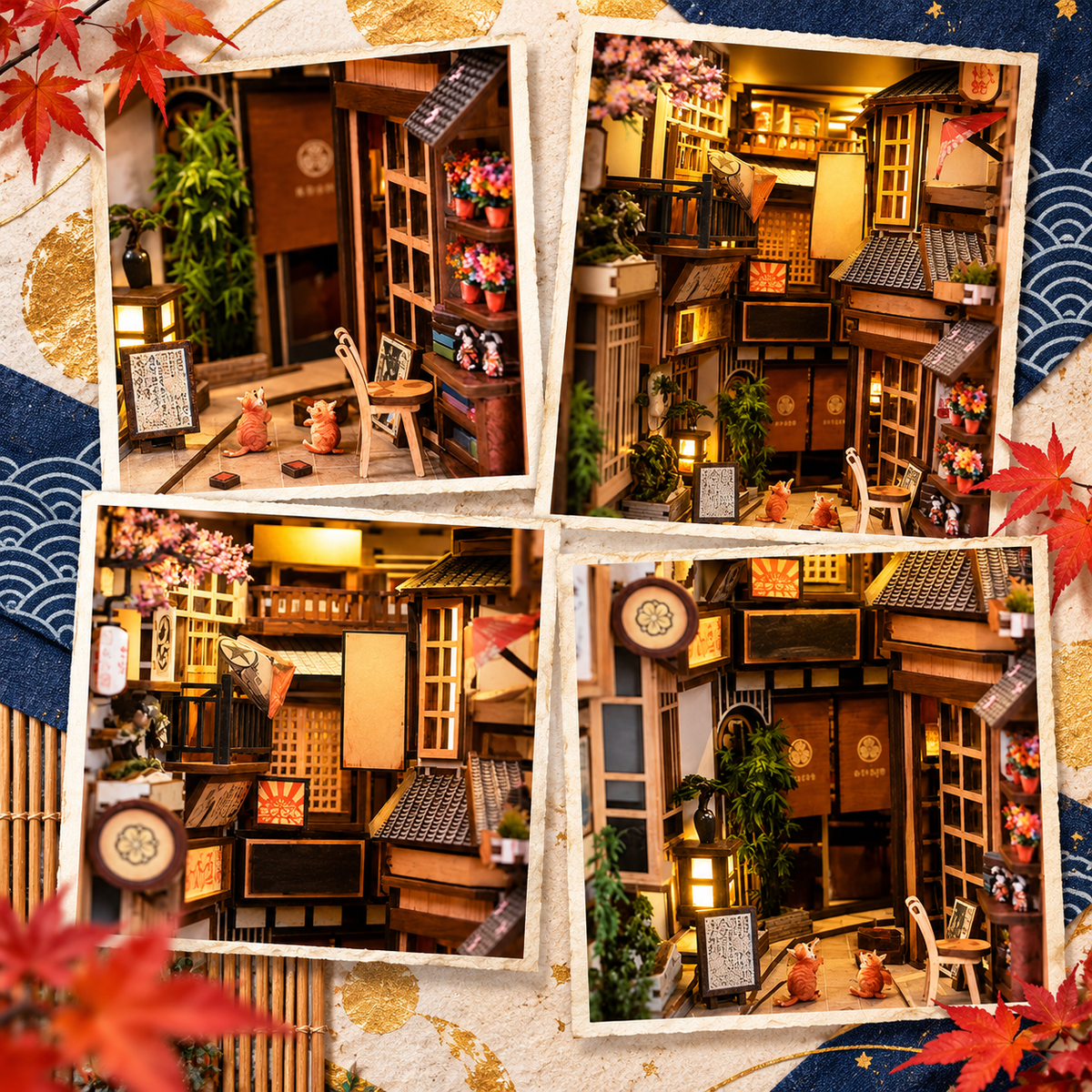 Kyoto Alley – Japanese Streetscape DIY Book Nook Kit