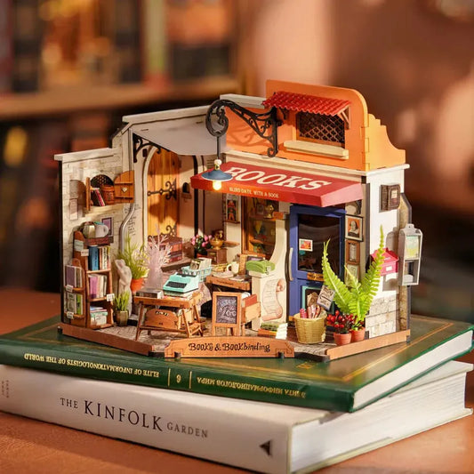 Corner Bookstore Miniature House Kit