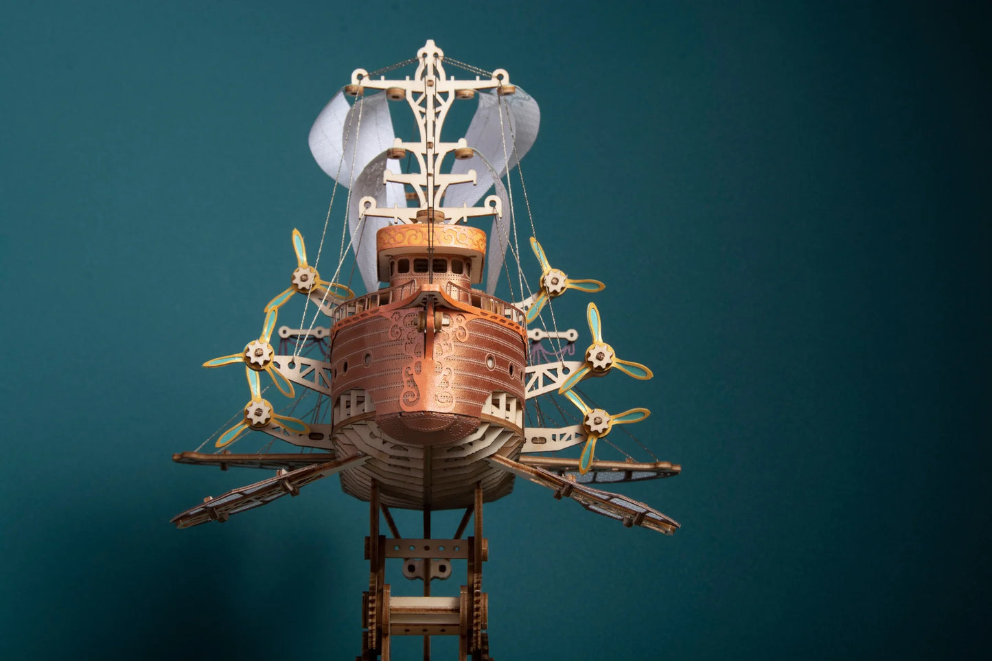 Handcrafted Masterpiece Fantasy Airships – DIY Wooden 3D Model Kit