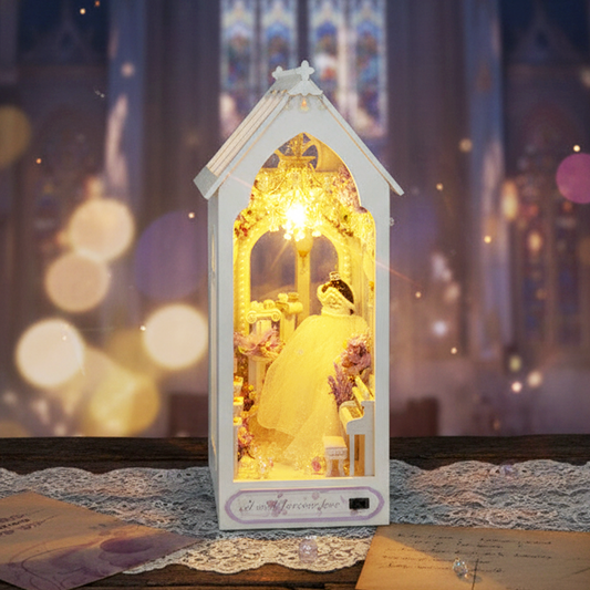 Romantic Wedding DIY Book Nook Shelf Insert