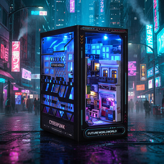Cyberpunk World DIY Book Nook Kit