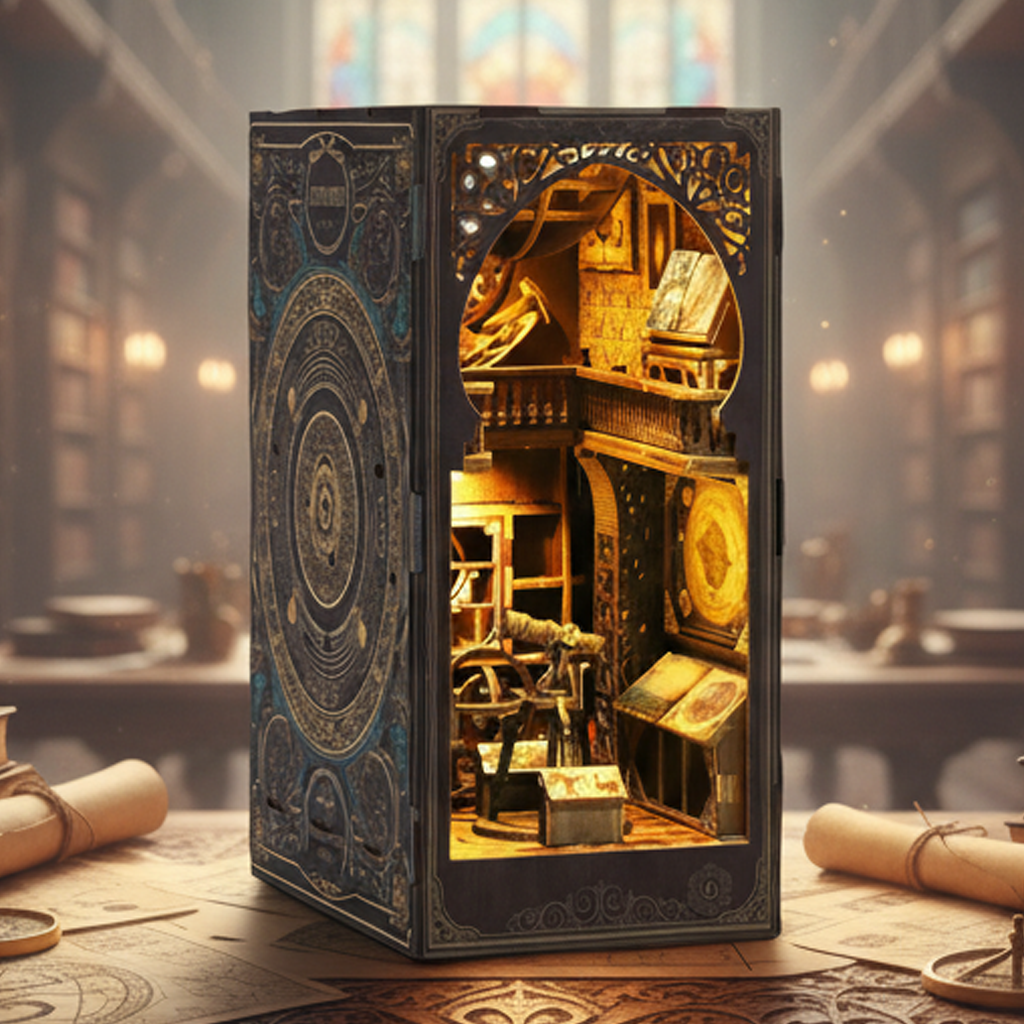 Museum of Astronomy Wooden Book Nook Shelf