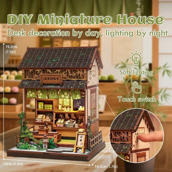 Japanese Sweet Shop – DIY Miniature House Kit