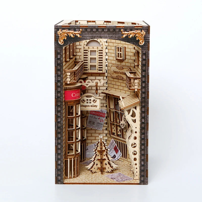 Magic Diagon Alley – Christmas Edition DIY Book Nook Kit