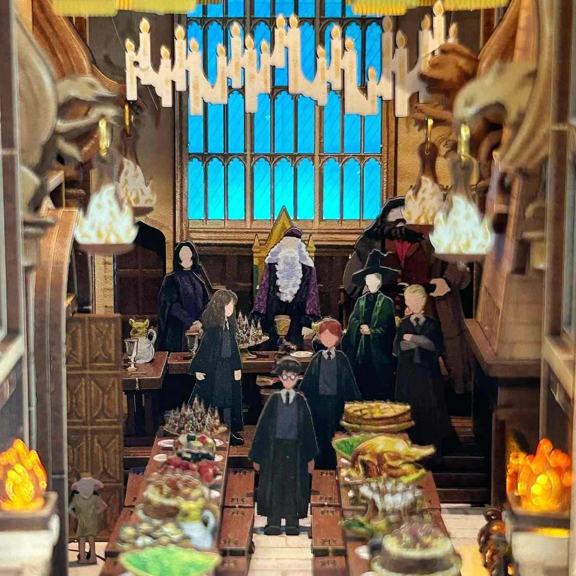 Hogwarts Auditorium – DIY Book Nook Shelf Insert