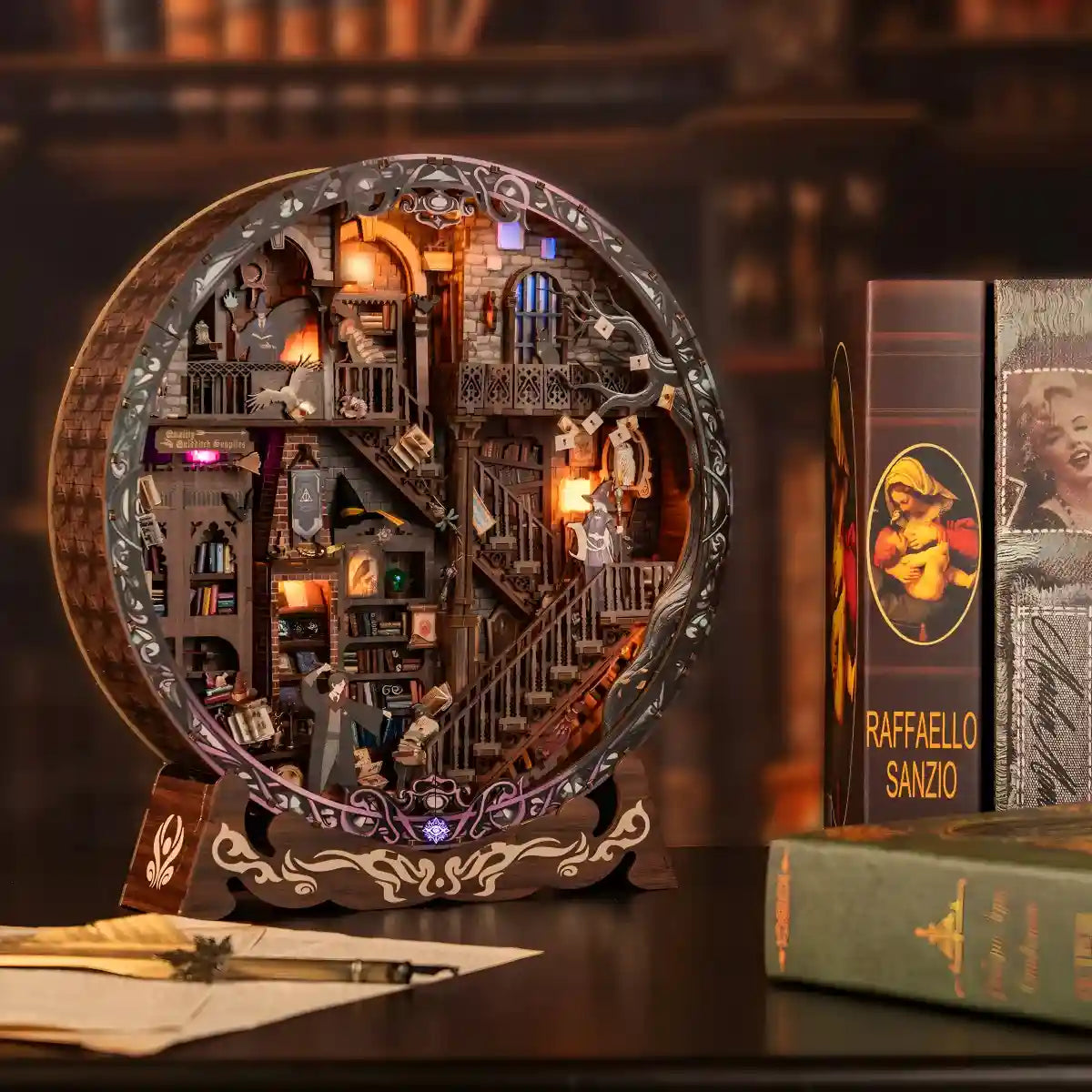 Magic Library – 3D Wooden Puzzle Book Nook