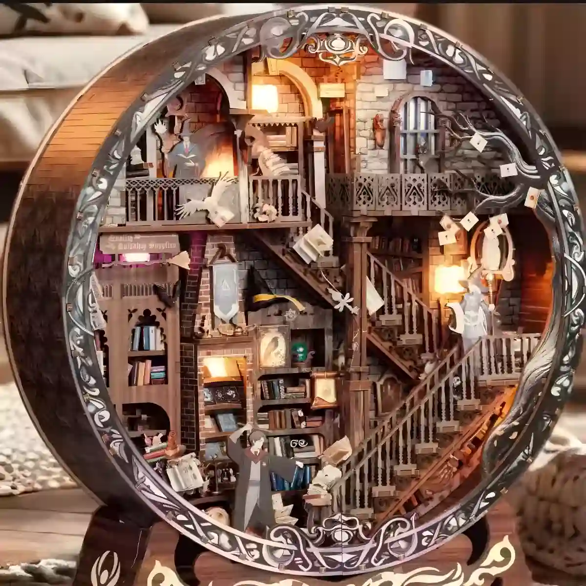 Magic Library – 3D Wooden Puzzle Book Nook