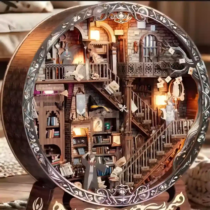 Magic Library – 3D Wooden Puzzle Book Nook