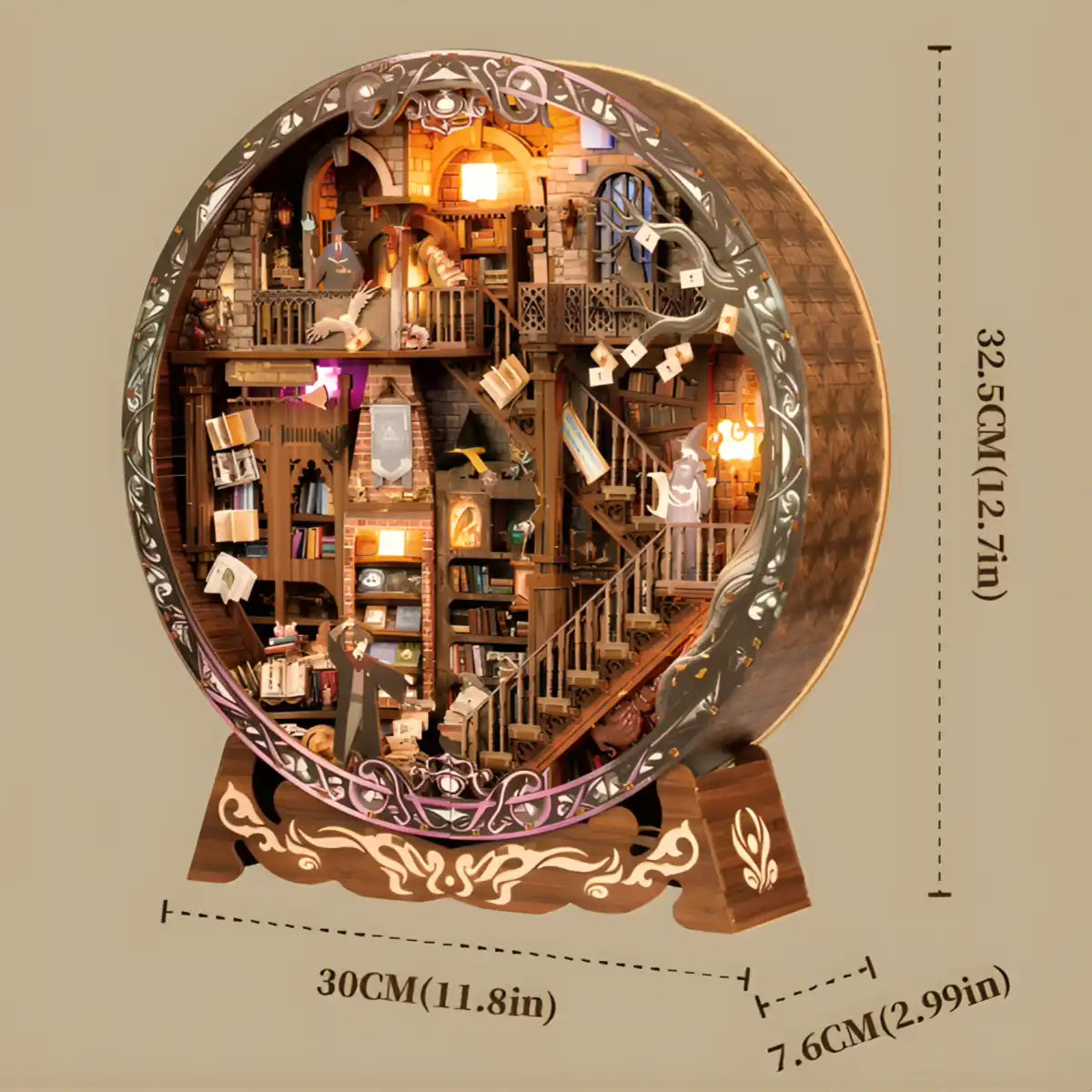 Magic Library – 3D Wooden Puzzle Book Nook