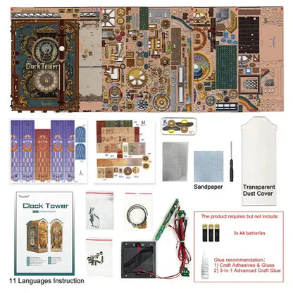 Clock Tower – Tonecheer DIY Book Nook Kit