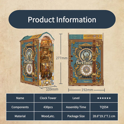 Clock Tower Book Nook – DIY Book Nook Kit