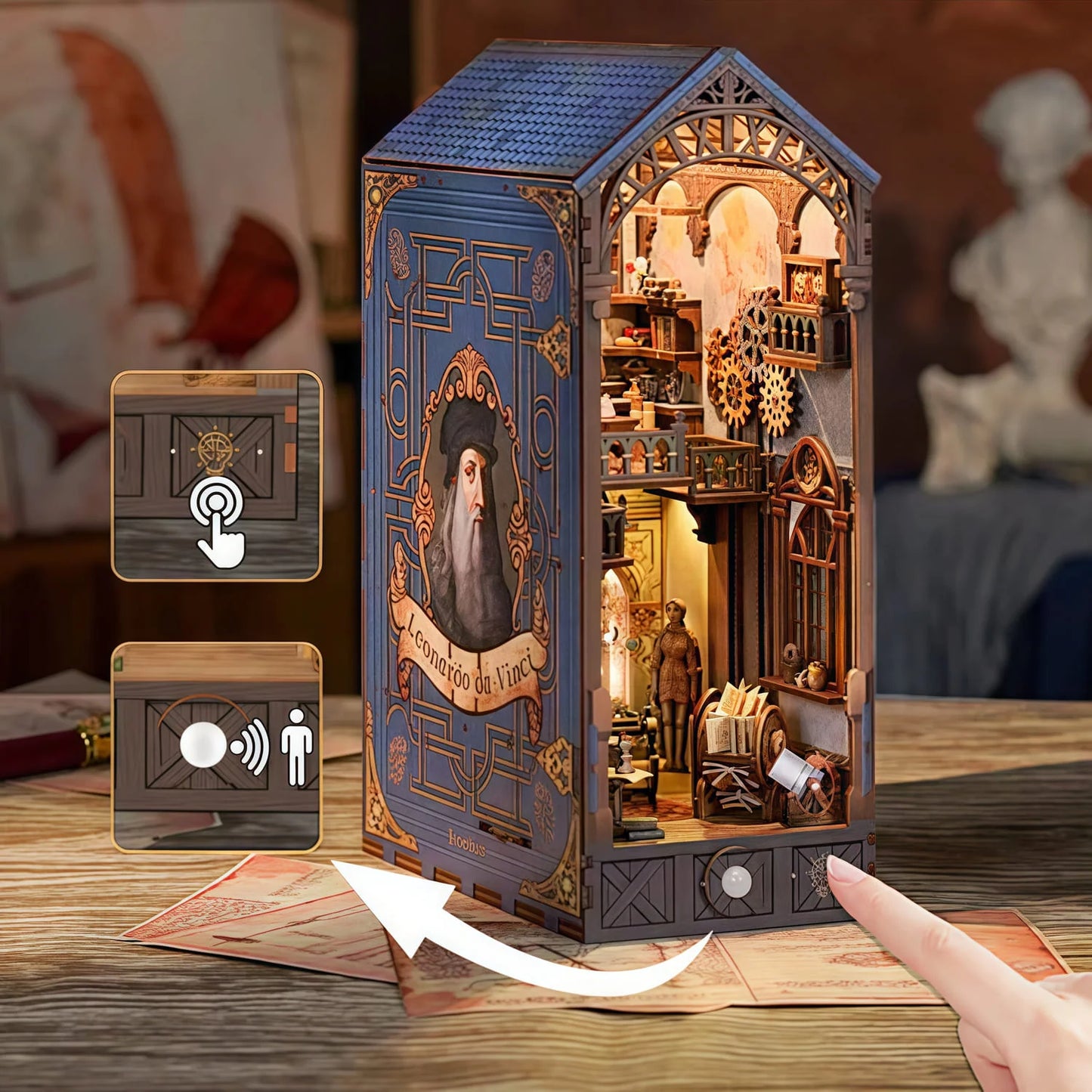 Leonardo da Vinci Book Nook – DIY Book Nook Kit