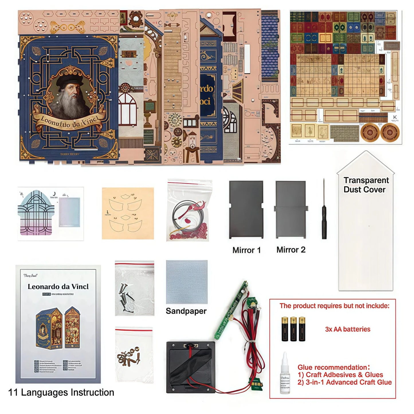 Leonardo da Vinci Book Nook – DIY Book Nook Kit