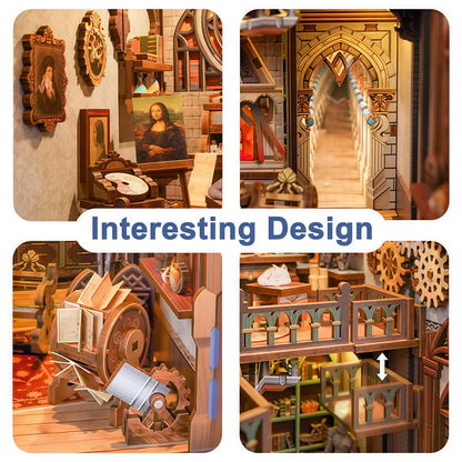 Leonardo da Vinci Book Nook – DIY Book Nook Kit