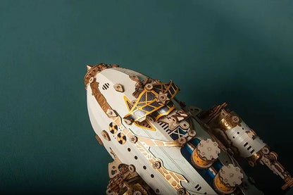 Steam Age Blimp – DIY 3D Wooden Puzzle Kit