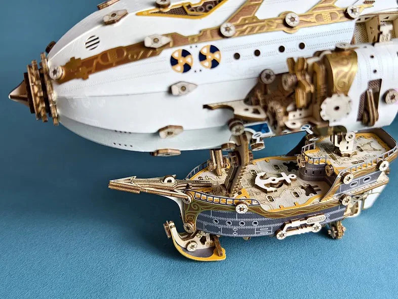 Steam Age Blimp – DIY 3D Wooden Puzzle Kit