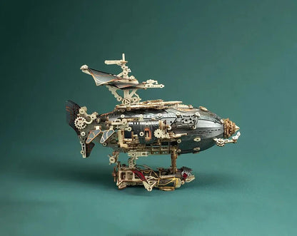 Steam Age Blimp – DIY 3D Wooden Puzzle Kit