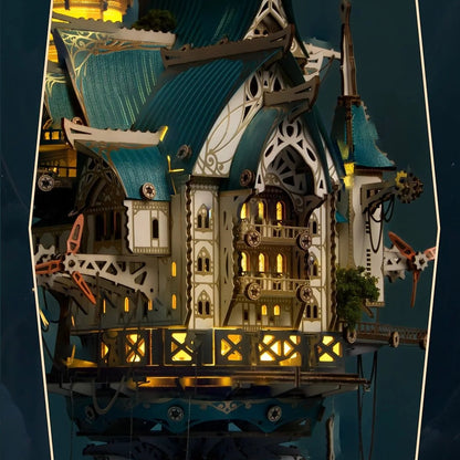 Fantasy Steam Castle – 3D Wooden Puzzle