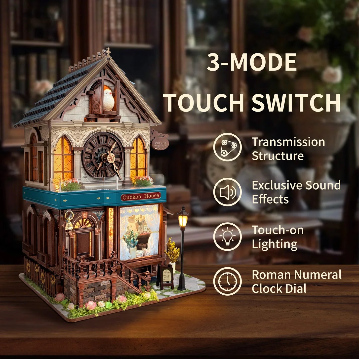 Cuckoo Cottage – DIY Cuckoo House 3D Wooden Puzzle