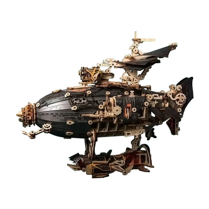 Steam Age Blimp – DIY 3D Wooden Puzzle Kit